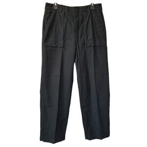 J. Crew Wide Leg Cargo Pants in Sateen Cotton Size‎ 8 Black $128 CC462